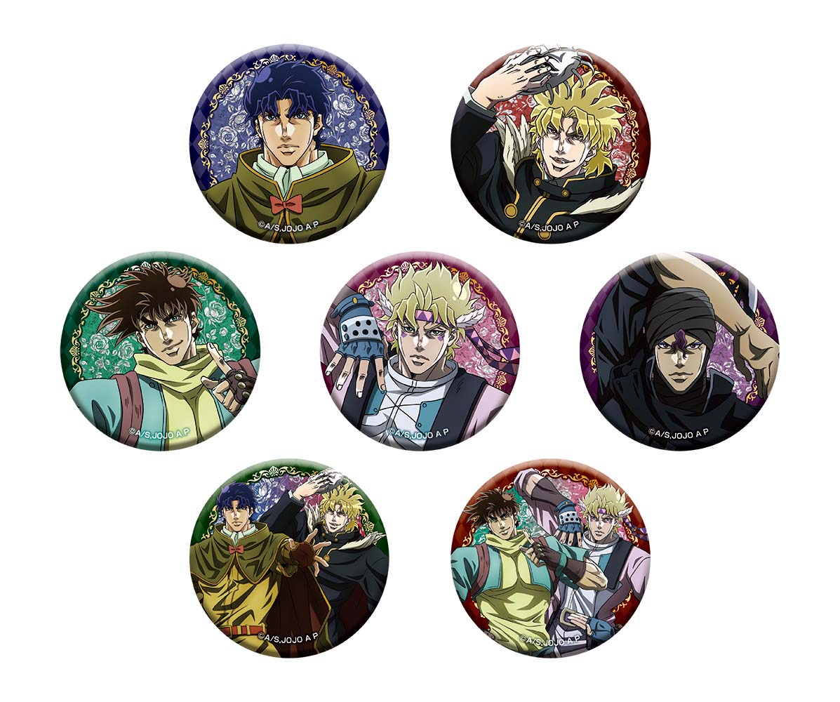 "JoJo's Bizarre Adventure" Original Illustration Can Badge Collection JF24