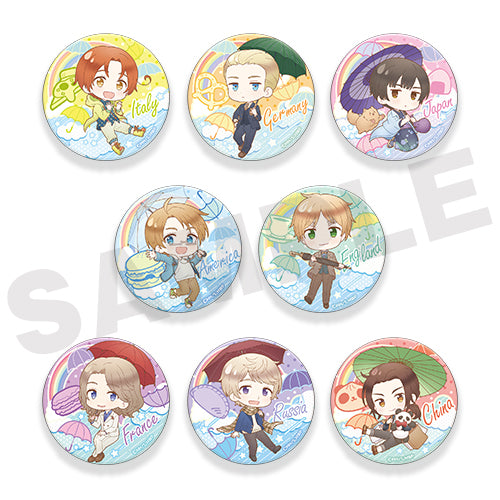 "Hetalia World Stars" Trading Can Badge (DreCelle Mini)