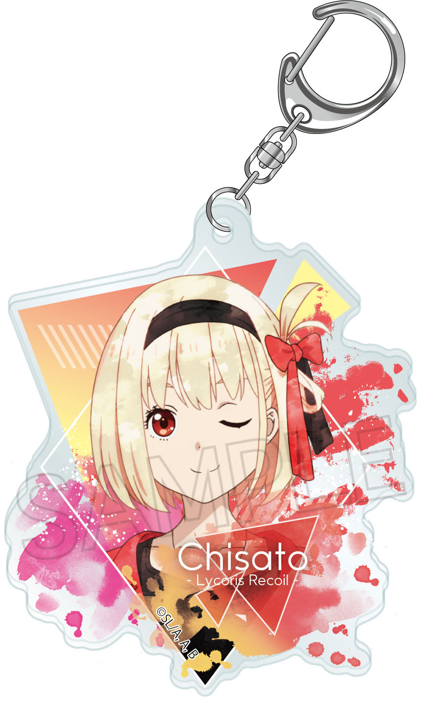 Lycoris Recoil" Wet Color Series Acrylic Key Chain Vol. 2