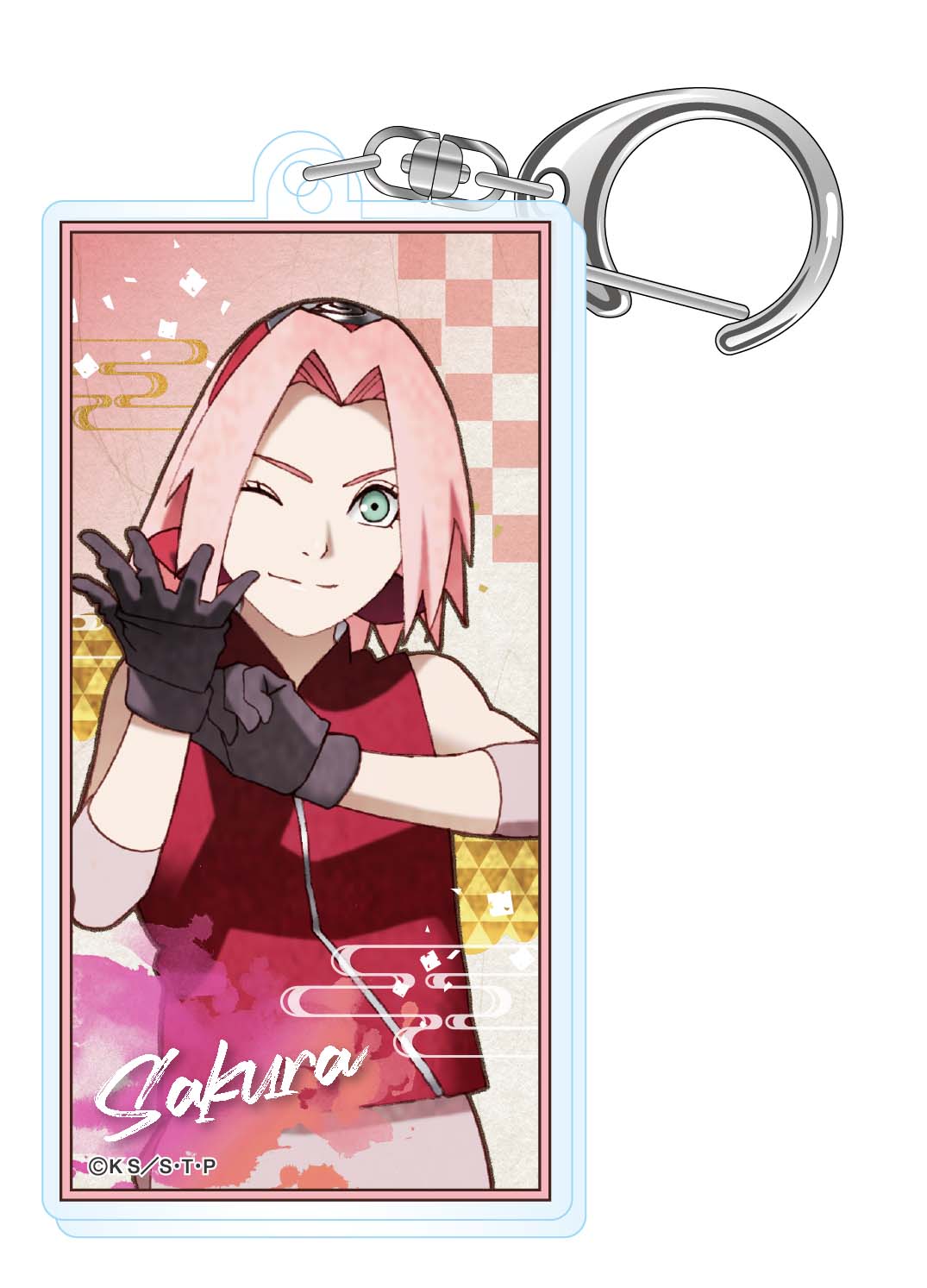 "NARUTO -Shippuden-" Vintage Series Acrylic Banner Key Chain