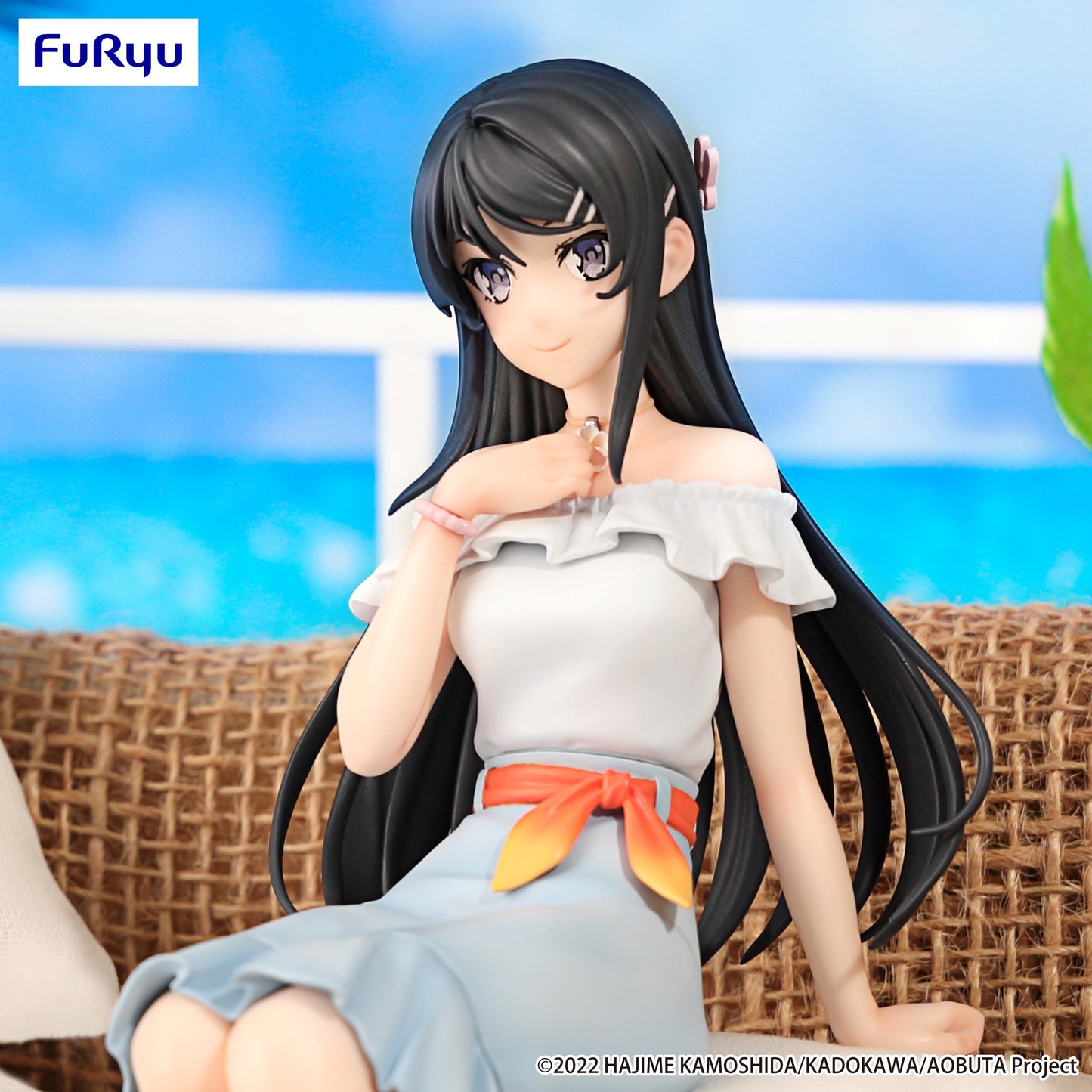 Rascal Does Not Dream Series　Noodle Stopper Figure -Mai Sakurajima Summer Outfit ver