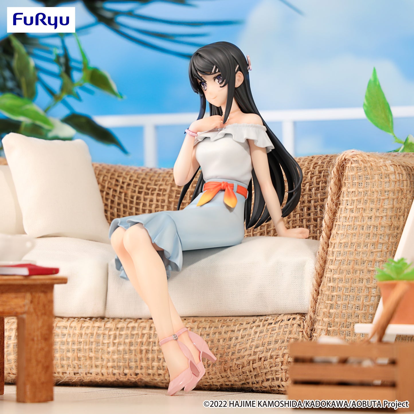 Rascal Does Not Dream Series　Noodle Stopper Figure -Mai Sakurajima Summer Outfit ver