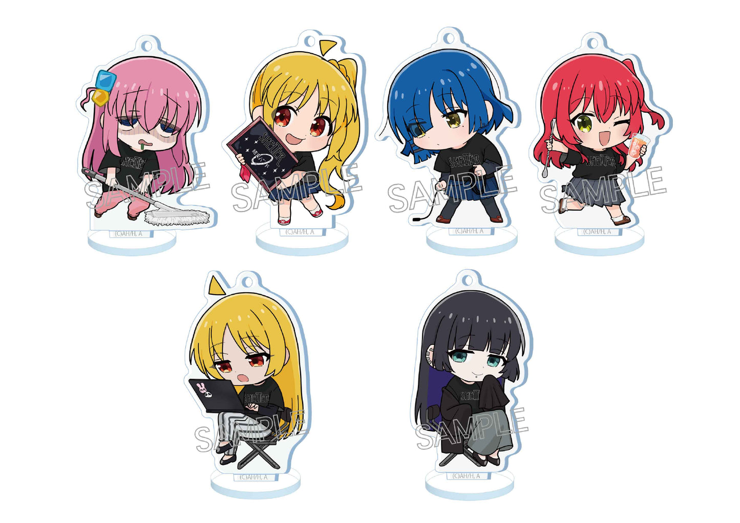 SHELTER x "Bocchi the Rock!" Acrylic Stand Key Chain B