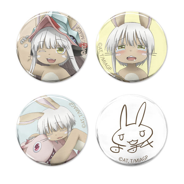 "Made in Abyss: The Golden City of the Scorching Sun" Original Illustration Nanachi Can Badge 4 Set