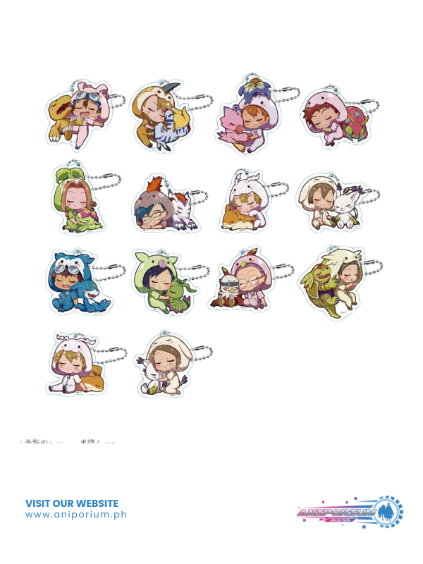 Digimon Adventure Series Gyao Colle Trading Acrylic Key Ring