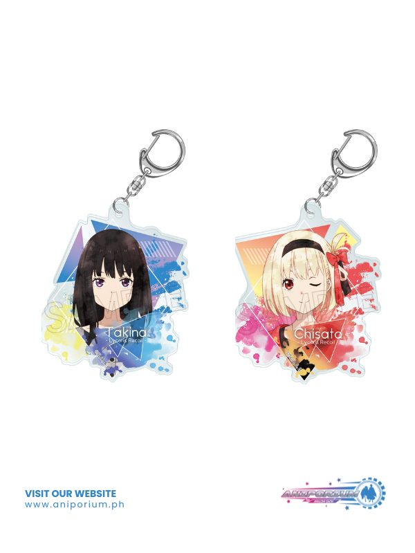 Lycoris Recoil" Wet Color Series Acrylic Key Chain Vol. 2