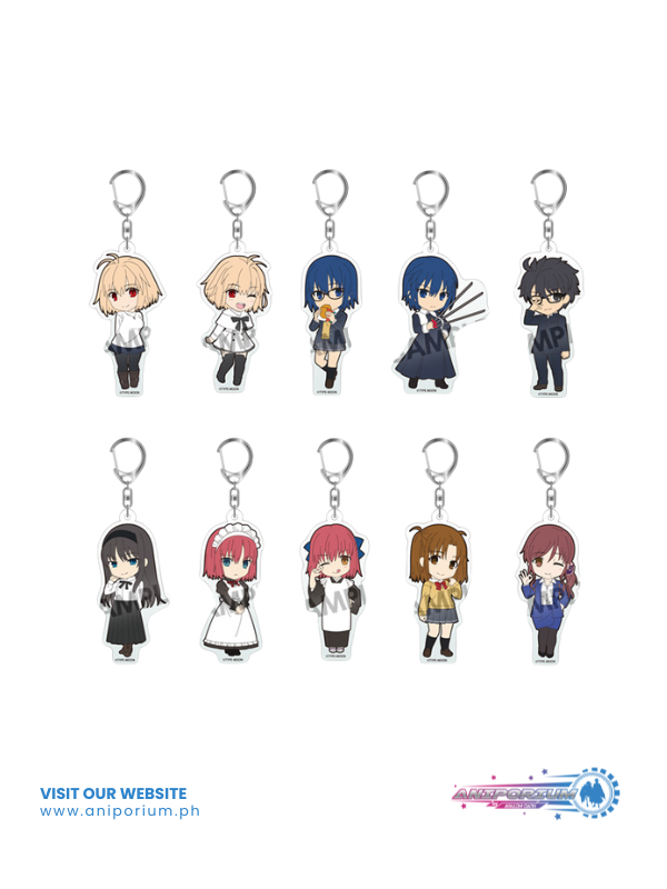 Pikuriru! "TSUKIHIME -A Piece of Blue Glass Moon-" Trading Acrylic Key Chain