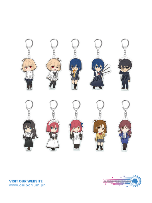 Pikuriru! "TSUKIHIME -A Piece of Blue Glass Moon-" Trading Acrylic Key Chain