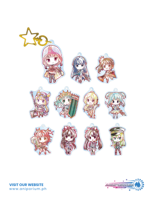 "Magia Record Puella Magi Madoka Magica Side Story" Trading Deformed Ani-Art Acrylic Key Chain