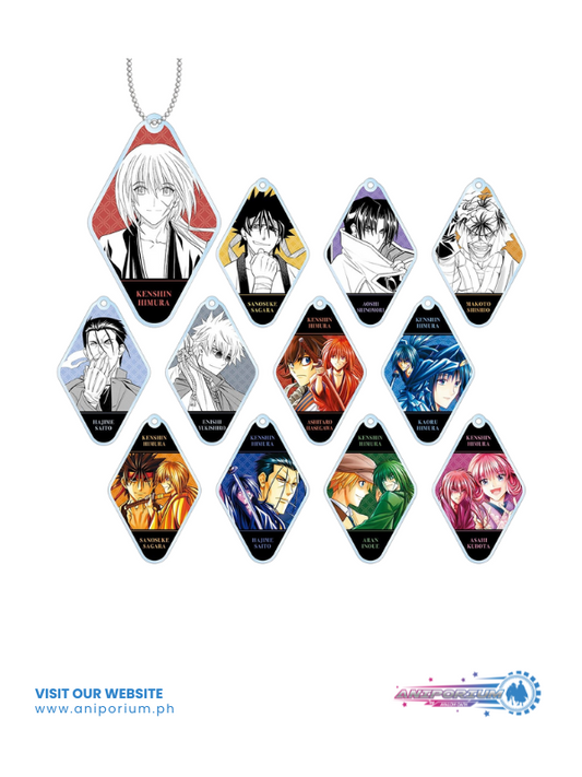 "Rurouni Kenshin: Meiji Swordsman Romantic Story" Trading Cover Illustration Acrylic Key Chain