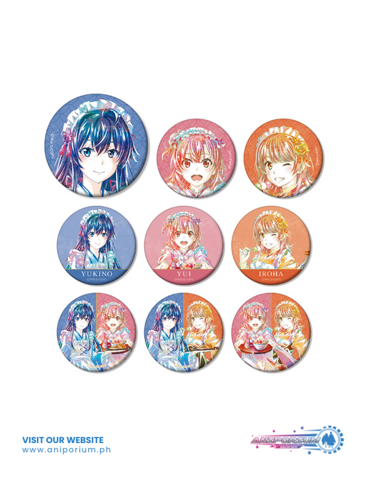 "Yahari Ore no Seishun Love-come wa Machigatteiru. Kan" Original Illustration Japanese Style Maid Costume Ver. Trading Ani-Art Matte Can Badge