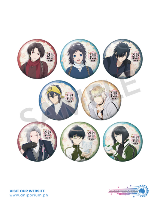 "Toku Touken Ranbu -Hanamaru- -Setsugetsuka-" Trading Original Illustration Can Badge