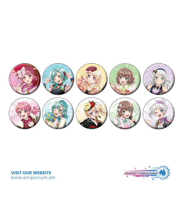 BanG Dream! Girls Band Party!" Trading Hologram Can Badge Pastel Palettes