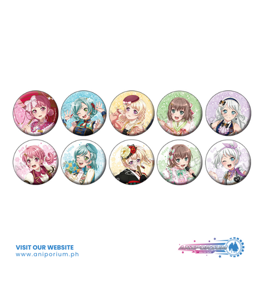 BanG Dream! Girls Band Party!" Trading Hologram Can Badge Pastel Palettes