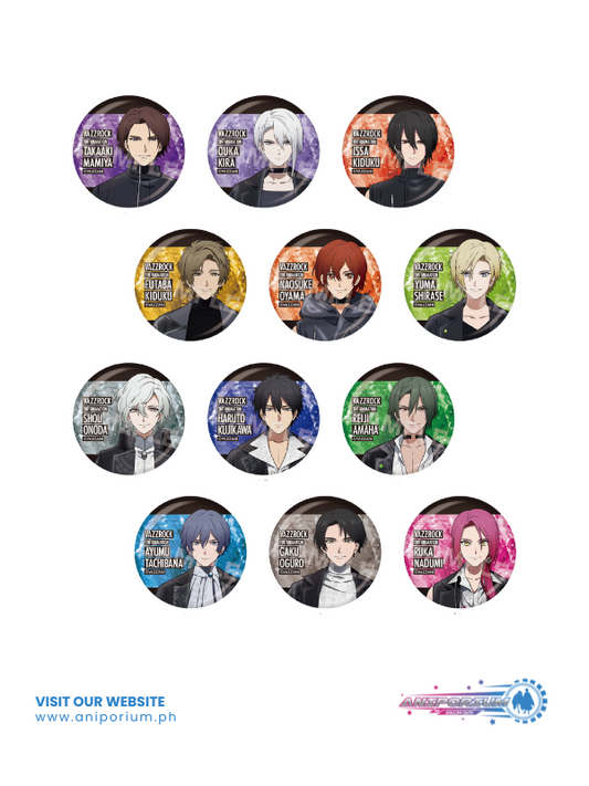 "Vazzrock The Animation" Metallic Can Badge 01 Vol. 1