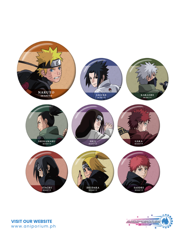 "NARUTO -Shippuden-" Original Illustration Tatakau Senaka Ver. Trading Can Badge