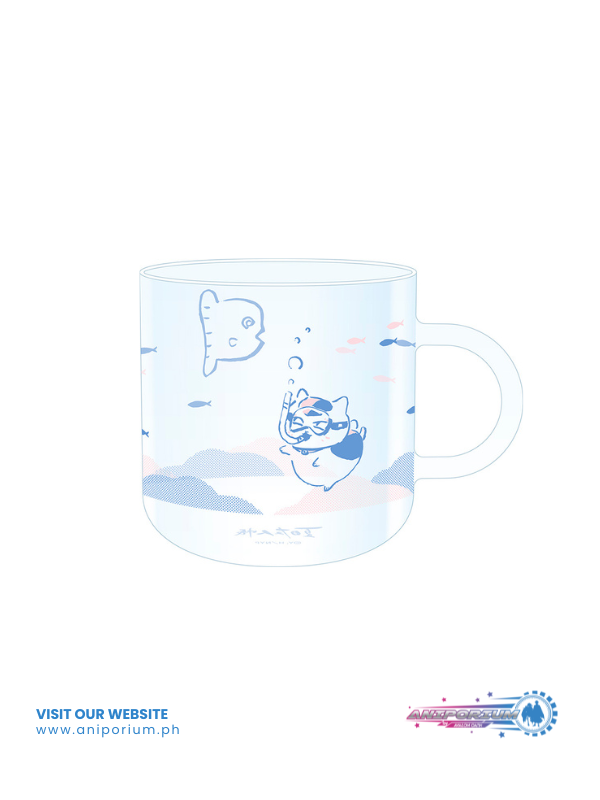 "Natsume Yujincho" Nyanko-sensei Heat-resistant Glass Mug Underwater