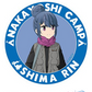 "Yurucamp" Nakayoshi Camp Reflector Magnet Sticker