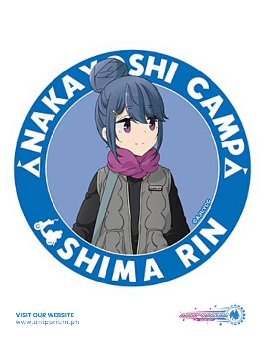 "Yurucamp" Nakayoshi Camp Reflector Magnet Sticker