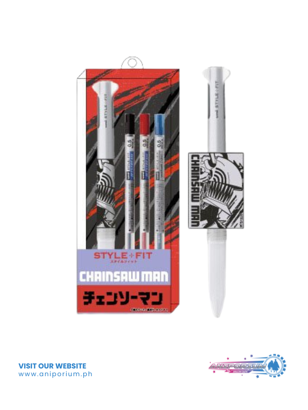 Chainsaw Man" Style Fit Ballpoint Pen (3 Color Holder)