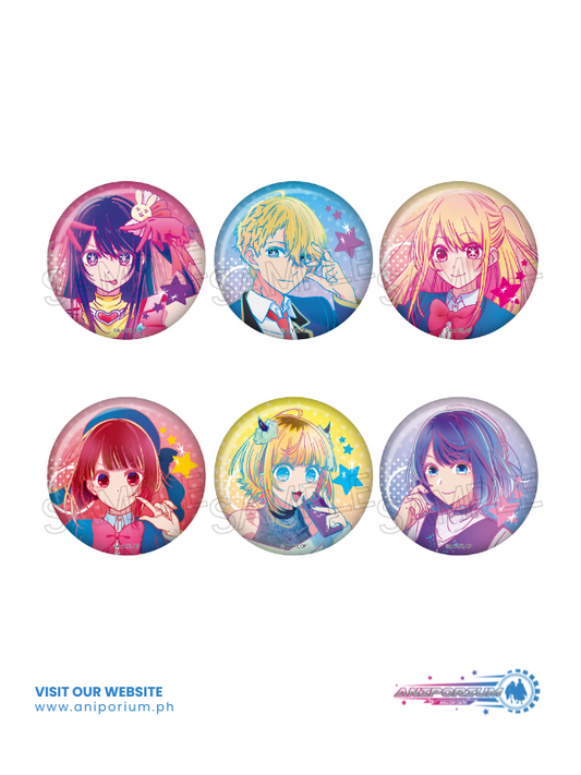 "Oshi no Ko" Vivid Line Can Badge