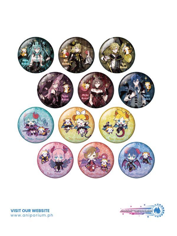 Hatsune Miku x "Rascal the Raccoon" 2023 Large Can Badge Collection