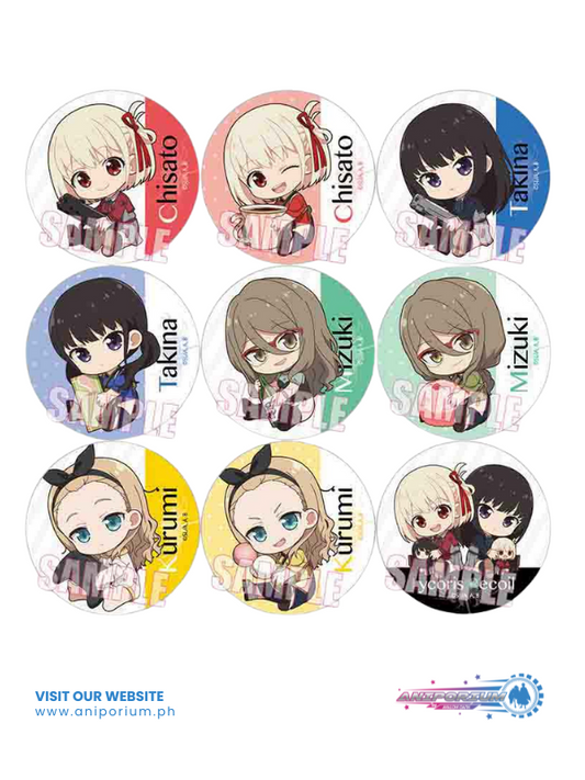 Trading Can Badge "Lycoris Recoil" GyuGyutto