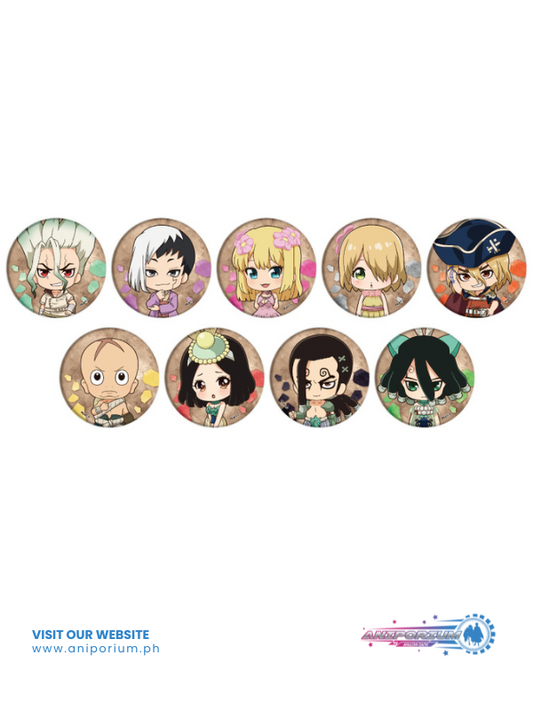 Can Badge "Dr. Stone" 17 Mini Character Illustration