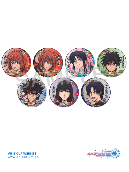 "Rurouni Kenshin: Meiji Swordsman Romantic Story" Trading Japanese Paper Style Can Badge