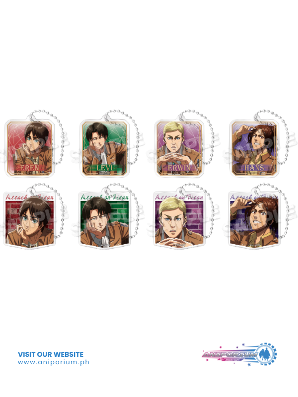 "Attack on Titan" Trading Acrylic Key Chain Strategy Meeting Together Ver.