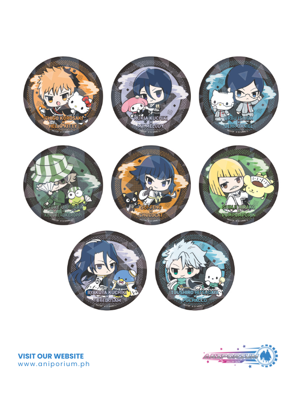 Hologram Can Badge (65mm) "Bleach: Thousand-Year Blood War" x Sanrio Characters 01 Mini Character Illustration