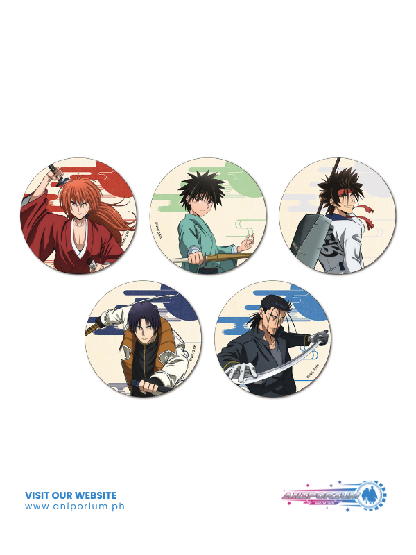 "Rurouni Kenshin: Meiji Swordsman Romantic Story" Chara Badge Collection