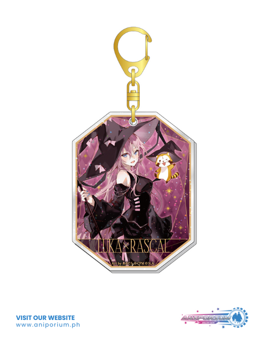 Hatsune Miku x "Rascal the Raccoon" 2023 Lame Acrylic Key Chain Megurine Luka