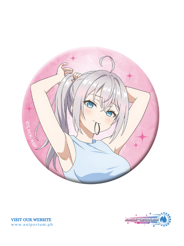 "Alya Sometimes Hides Her Feelings in Russian" Glitter Can Badges