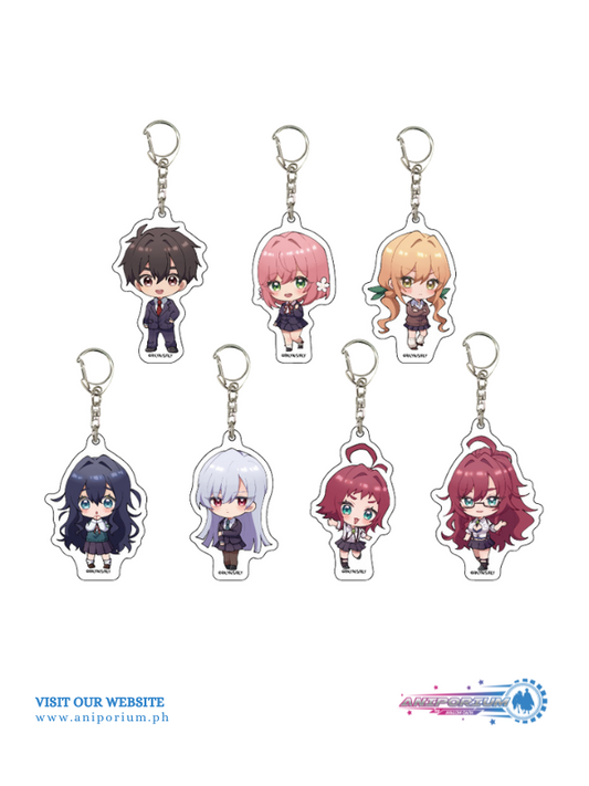 Acrylic Key Chain "The 100 Girlfriends Who Really, Really, Really, Really, Really Love You" 02 Mini Character Illustration