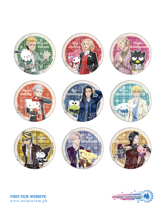 Hologram Can Badge (65mm) "Tokyo Revengers" x Sanrio Characters 02 Original Illustration