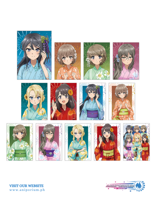 "Seishun Buta Yaro wa Odekake Sister no Yume wo Minai" Original Illustration Yukata Ver. Trading Bromide