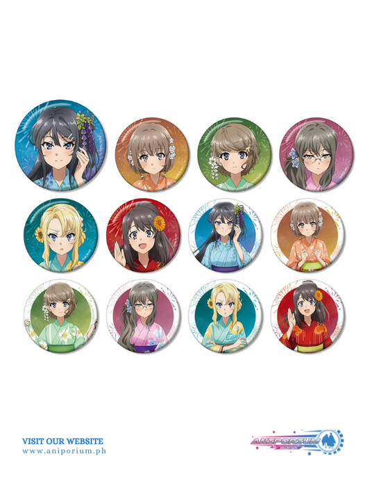 "Seishun Buta Yaro wa Odekake Sister no Yume wo Minai" Original Illustration Yukata Ver. Trading Can Badge