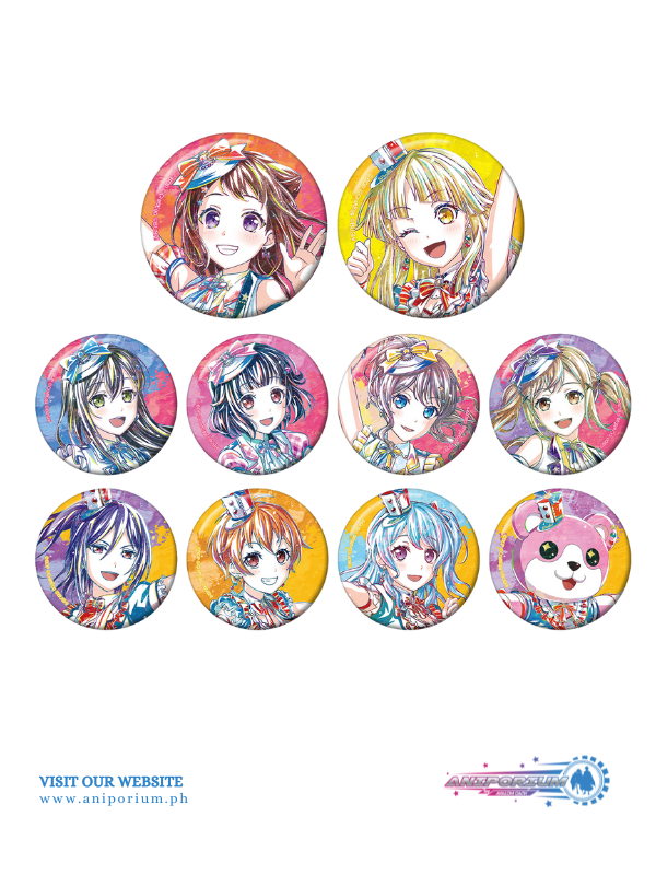 "BanG Dream! Girls Band Party!" Trading Ani-Art Vol. 5 Can Badge Ver. A