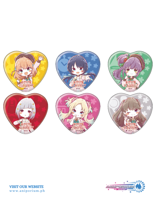 Heart Can Badge "Love Live! Hasu no Sora Jogakuin School Idol Club" 02 Graff Art Illustration