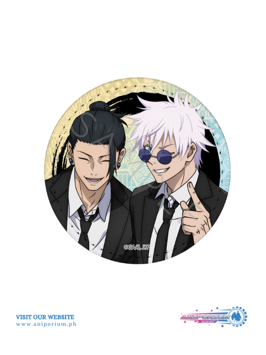 "Jujutsu Kaisen" -Hidden Inventory / Premature Death- Vol. 3 Leather Badge (Round) IC Gojo & Geto Suit Ver.