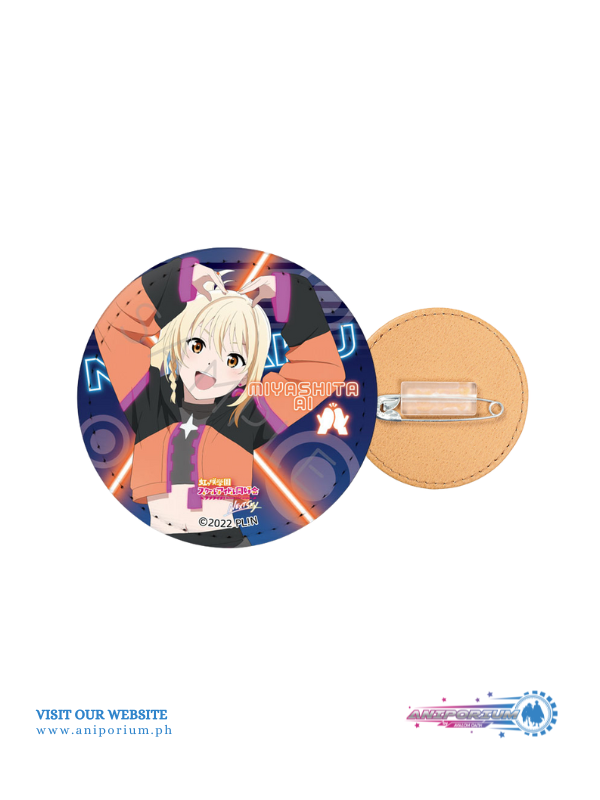 "Love Live! Nijigasaki Academy School Idol Club NEXT SKY" Leather Badge (Round)