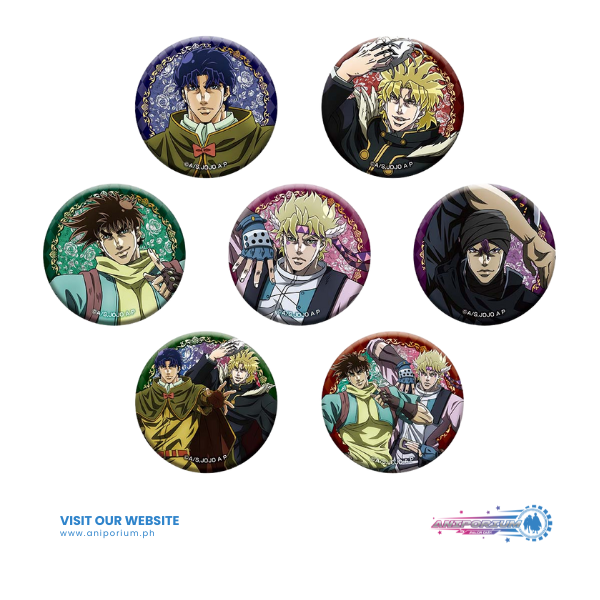 "JoJo's Bizarre Adventure" Original Illustration Can Badge Collection JF24