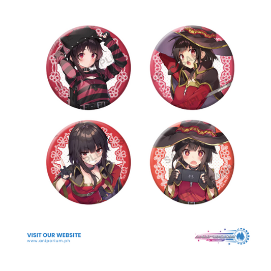 "Kono Subarashii Sekai ni Shukufuku wo!" Birthday Celebration 2023 Can Badge 4 Set Megumin