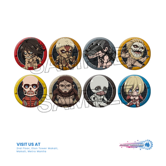 "Attack on Titan The Final Season" Petanko Trading Can Badge Vol. 4