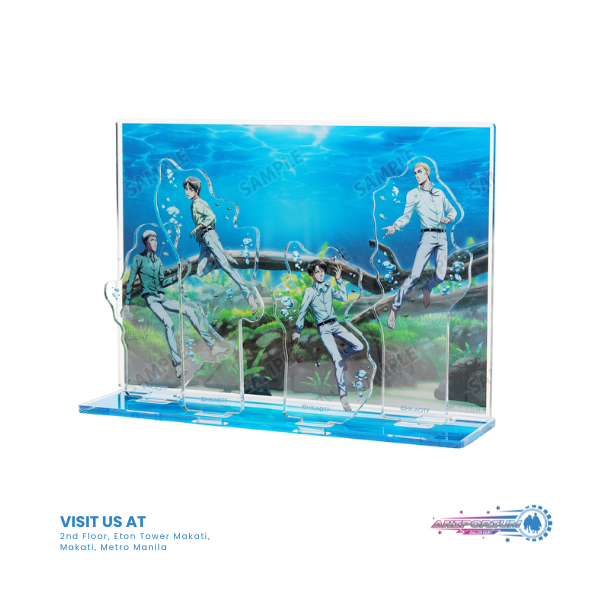 "Attack on Titan" Original Illustration Group Floating Underwater Ver. Acrylic Diorama