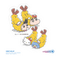 "Crayon Shin-chan" x Sanrio Characters Die-cut Sticker Mini