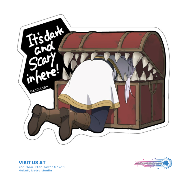 "Frieren: Beyond Journey's End" Frieren Getting Eaten by Mimic Outdoors Sticker