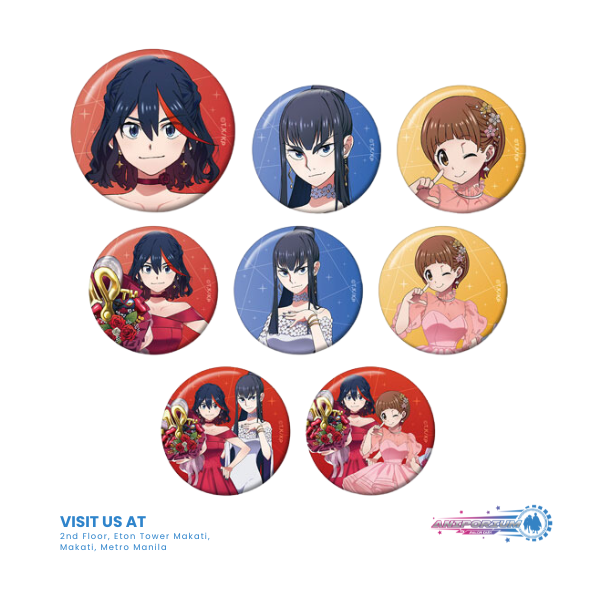 "Kill la Kill" Original Illustration 10th Anniversary Dress-up Ver. Trading Can Badge