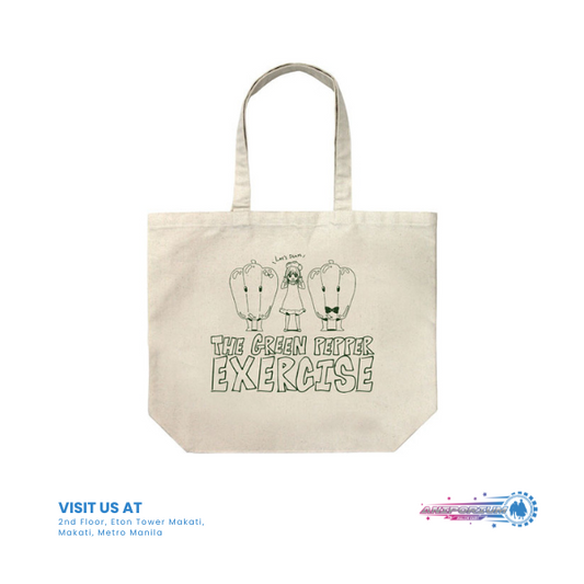 "Oshi no Ko" The Green Pepper Exercise Large Tote Bag Natural